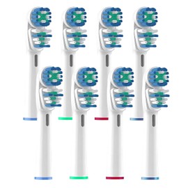 Kitbless 8 Pcs Toothbrush Heads for Oral B Electric Toothbrushes, Dual Clean Oral B Toothbrush Heads Compatible with Oral B Replacement Heads, Pro 500/1000/1500/3000/3757/5000/7000/7500/8000