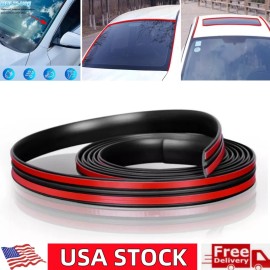 Unbranded 5M Car Roof Windshield Weather Rubber Seal Strip Trim Edge Molding Protector US