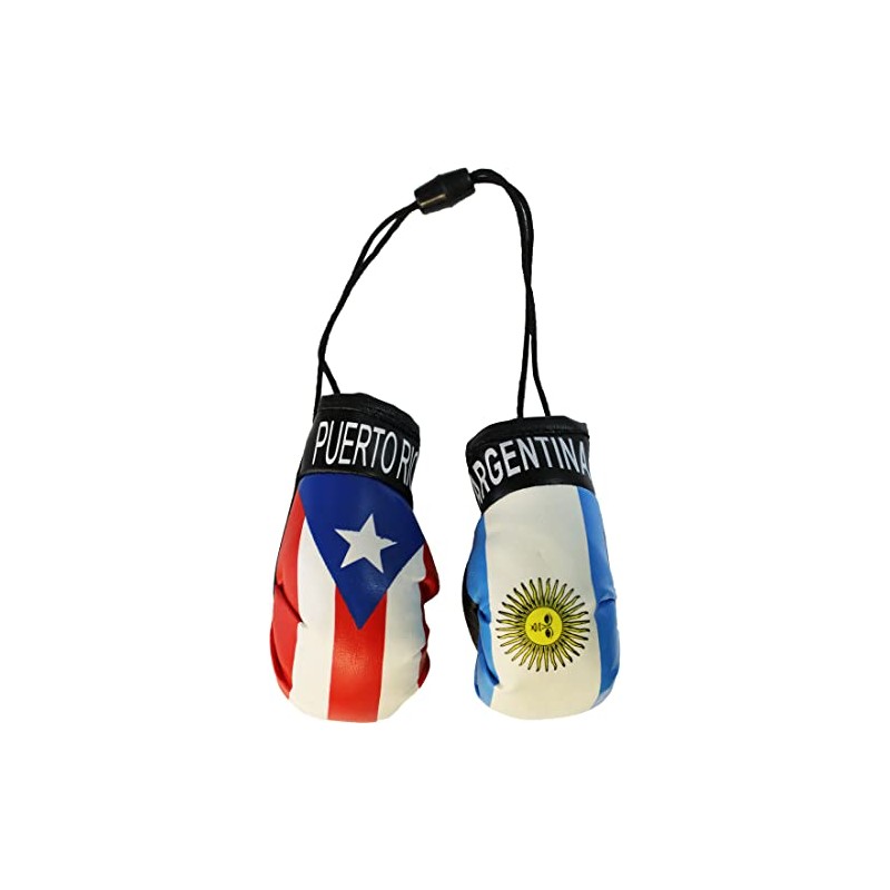 Puerto Rico and Argentina - Mini Boxing Gloves