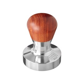 Scarlet Espresso Passion Tamper for Barista; with Ergonomic PVC or Precious Wood Handle of Choice and Precision Stainless Steel Base (58 mm)
