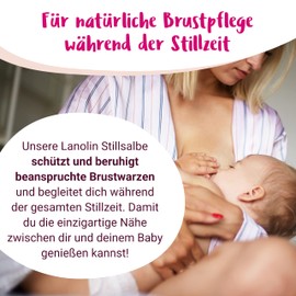 100% LANOLIN Nipple Ointment - 30 ml - PregniVital® Nursing Ointment for Nursing Mothers for Stressed, Dry and Sensitive Nipples - Hypoallergenic, Fragrance-Free