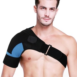 COONE Adjustable Shoulder Brace, Neoprene Shoulder Support, Adjustable, Comfortable, Lightweight, Relieves Pain and Tension, Improves Stability