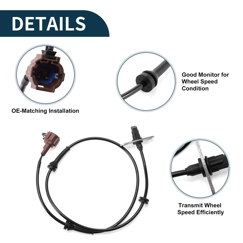 TUCKBOLD ABS Wheel Speed Sensor Rear Left ABS Sensor Anti-lock