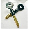 2 x Universal Brass Star Bolt Key Security Rack Door