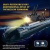 Amoyasite Nuclear Submarine Building Set, 1498 Pcs WWII Military Military