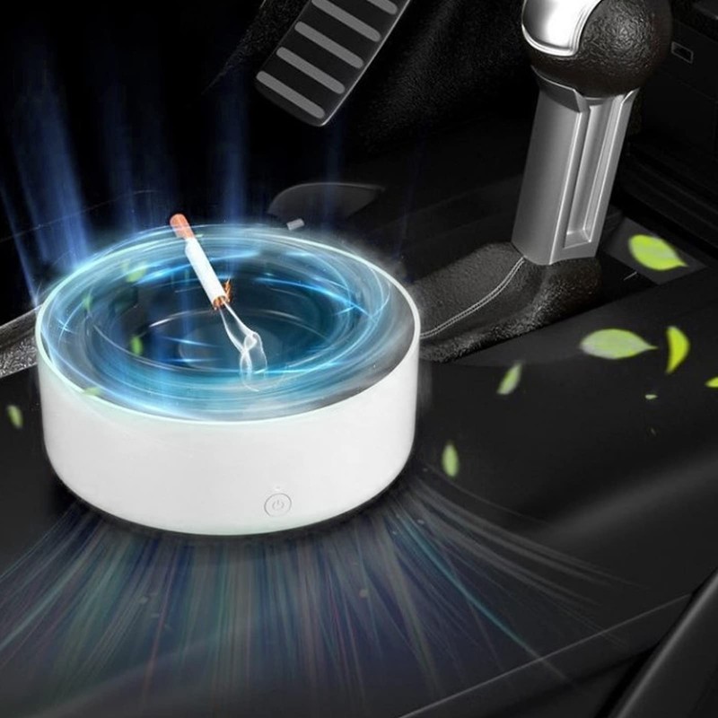Multifunctional Smart Ashtray Self Extinguishing Negative Ion Air Purifier for