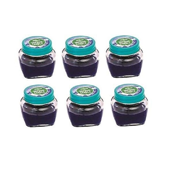 airpure Pack of 6 Scented Candles, Steam Candles, Burning Time