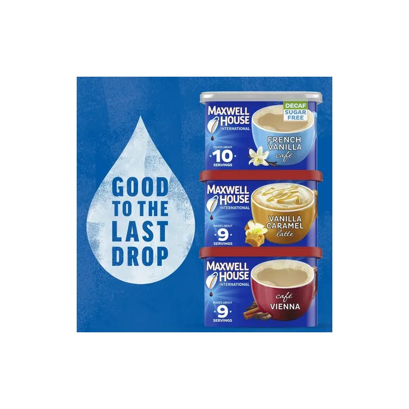 Cafe Maxwell House Decaf Sin Azucar Vainilla Francesa 114g