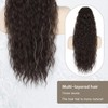 PORSMEER Ponytail Hairpiece Long 76 cm with Drawstring Wavy Curls
