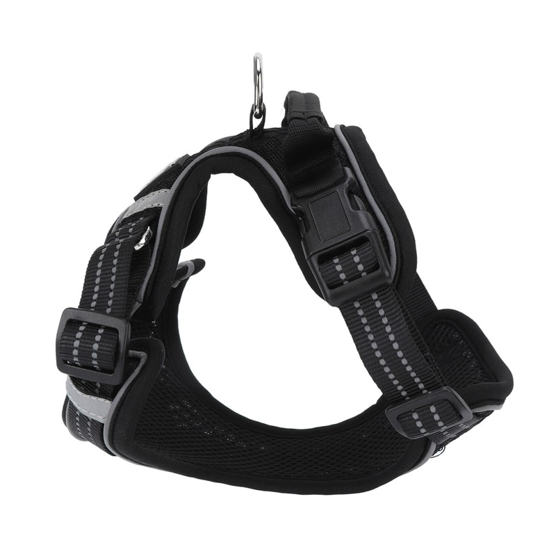 Dog Harness Adjustable Comfortable Reflective Strip Safety Mesh Dog Vest
