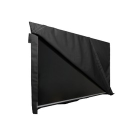 Covermates Flip Top Outdoor TV Cover - Various Sizes, Heavy-Duty Polyester, Weatherproof, Dustproof, Remote Pocket, Outdoor TV Covers, 65-68 Inch Screen Size, Ripstop Black
