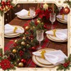 Gandeer 24 Pcs Rosh Hashanah Cloth Napkin, Wooden Apple Napkin