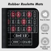 iEsstros 11 Inch Roulette Wheel Set for Adults with Rubber