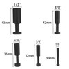 100Pcs Push-to-Connect Fitting Plug, Pneumatic Cap Style Blanking Plugs for