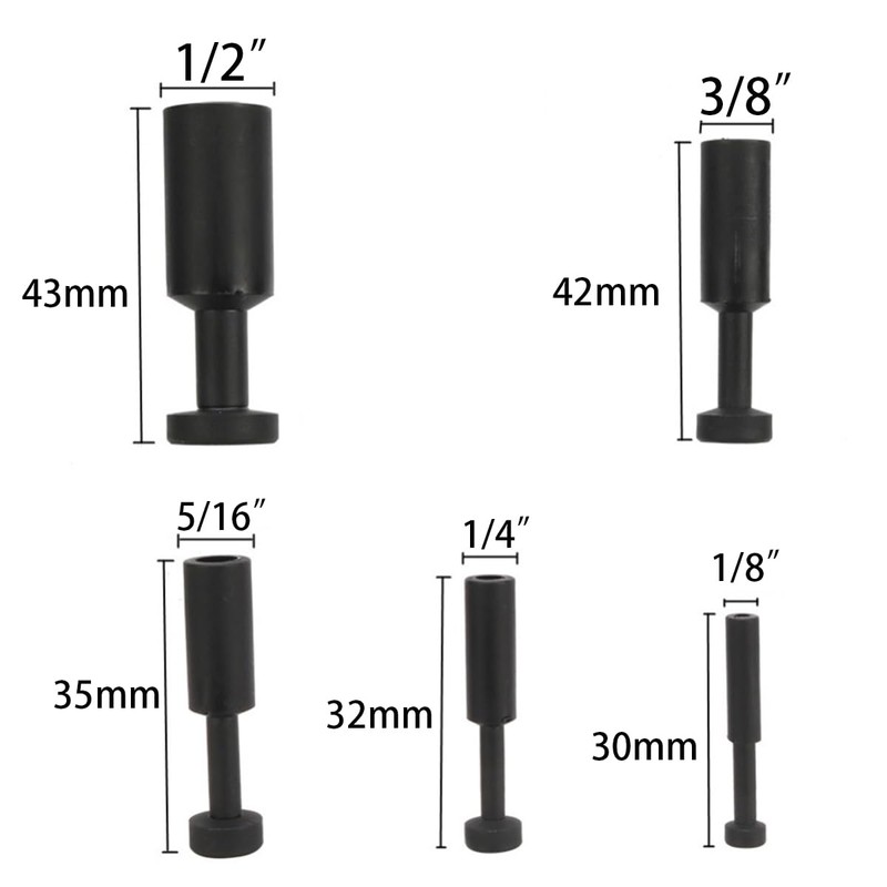 100Pcs Push-to-Connect Fitting Plug, Pneumatic Cap Style Blanking Plugs for