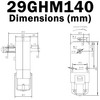 2 Pack Dual Shaft Gear Head Motor, 140 RPM at