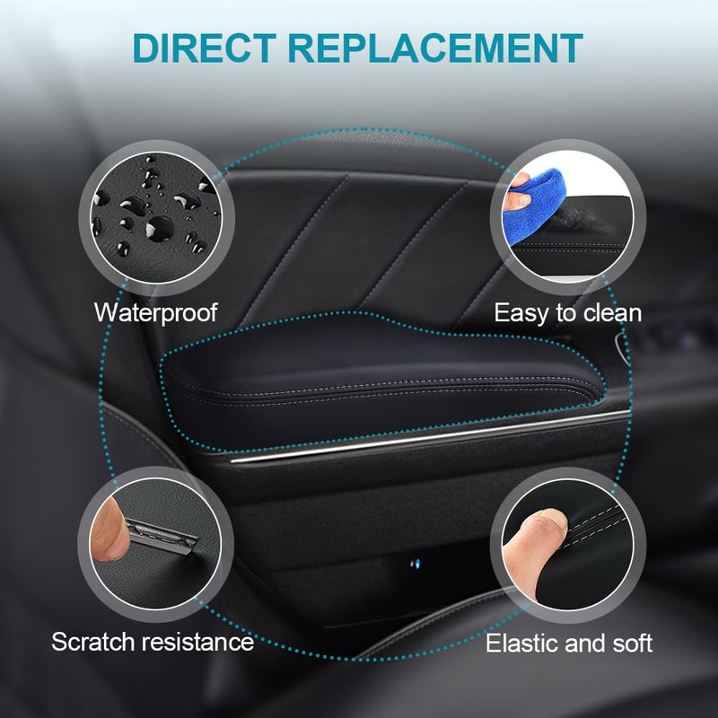 JDMON Front Left Driver Side Interior Door Armrest Replacement for