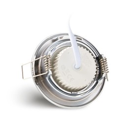 NCC-Licht Set of Recessed Spotlights Chrome Diameter 68 mm Hole with LED Module 5 Watt 400 Lumen Warm White 2700 K Ultra Flat 30 mm Swivelling