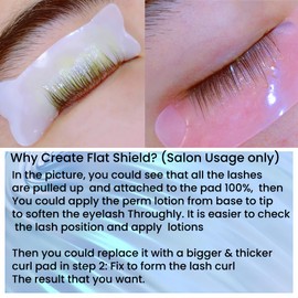 Korean Flat Shields Korea Flat Shield 0.2mm Thin Eyelash Lifting Pad For NO.1 Perm Soften Lashes Self-sticky Patch Help Perming Lotion React 100% Glueless Salon Pads Softening Lash Evenly