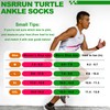 NSRRUN TURTLE Compression Ankle Socks - Cozy Cushioned Hiking Running