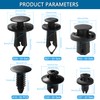 VooGenzek 120 PCS 6 Types Car Body Rivets Mounting Kit,