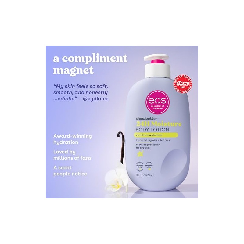 EOS Eos Shea Better Body Lotion – Vanilla Cashmere |