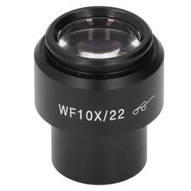30mm Wide Angle Eyepiece, Microscope Eyepiece 10X Magnification 22mm Field 30mm Interface Wide Angle, Microscope Lenses
