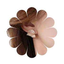 Aneneiceera Boho Kristall Schmetterling Ohrstecker Ohrringe Gold Cz Schmetterling Ohrringe Doppelter Schmetterling Wrap Ohrstecker Doppelseitige Ohrringe Ohrringe Schmuck Für Frauen Und Mädchen
