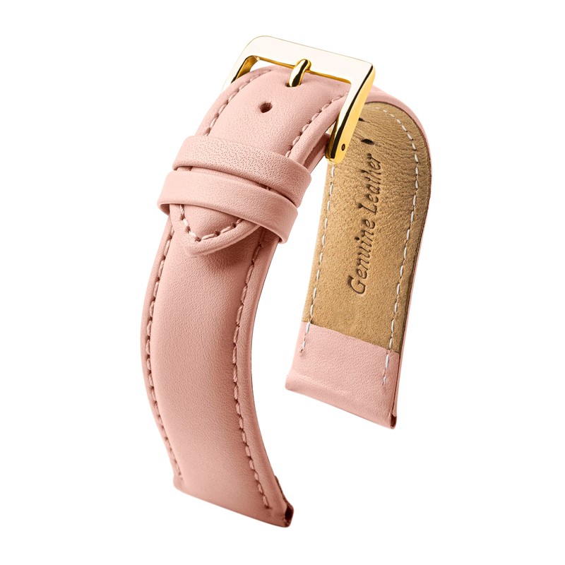 MARCHEL Smooth Leather Genuine Leather LLB Clasp in Gold Leather