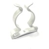 Werkzeugklammern aus Frottee, mit Kunststoffbeschichtung, Durchmesser 6 mm, Weiß, 6