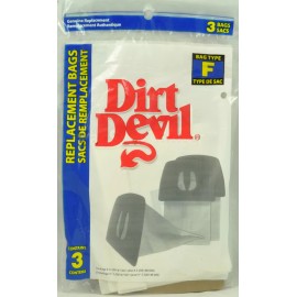 Dirt Devil Can Vac Type F Vacuum Cleaner Bags, 3 pack, RO-200147