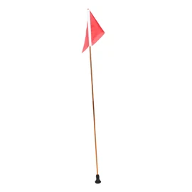 Kisangel Aluminum Kayak Flag Kit Complete Safety Flag Pole Set Lightweight for Boating Adventures
