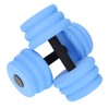 2pcs Floating Dumbbell EVA Thread Design Aquatic Exercise Dumbbell for