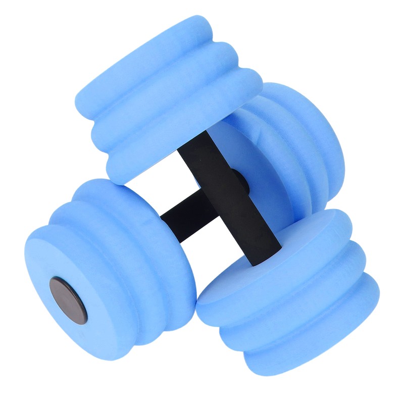 2pcs Floating Dumbbell EVA Thread Design Aquatic Exercise Dumbbell for