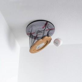 Ceiling Strike: Indoor Easy Catch Ceiling Baseball Kids Toy Game Training Equ...