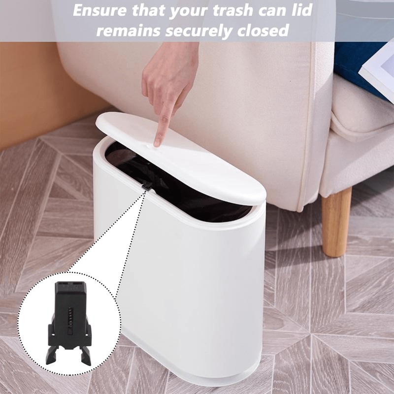 10PCS Plastic Bin Lid Replacement Black Bin Lid Waterproof Touch