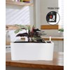 SAROSORA 14" Rectangle Self Watering Planter with Water Level Indicators