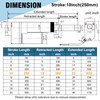 JQDML 12V Linear Actuator 176lbs/800N 0.78"/s High Speed Linear Actuator