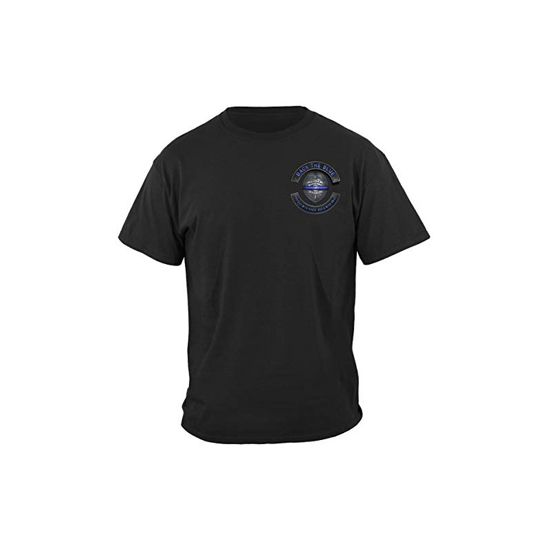 Blue Lives Matter Law Enforcement Tee - Police Gear -Black