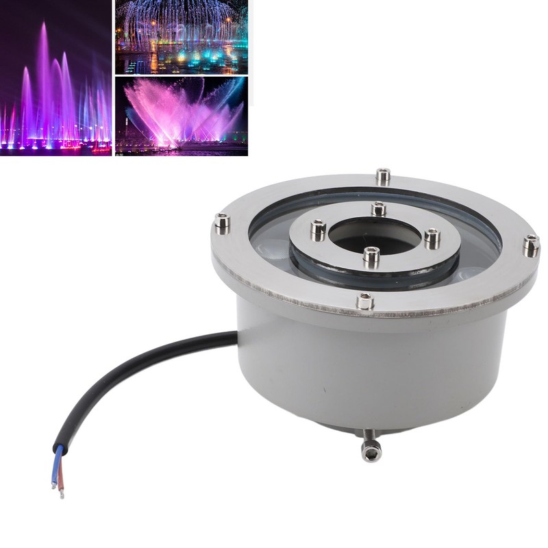 Zerodis LED Fountain Light, Stainless Steel, High Brightness, Submersible Underwater