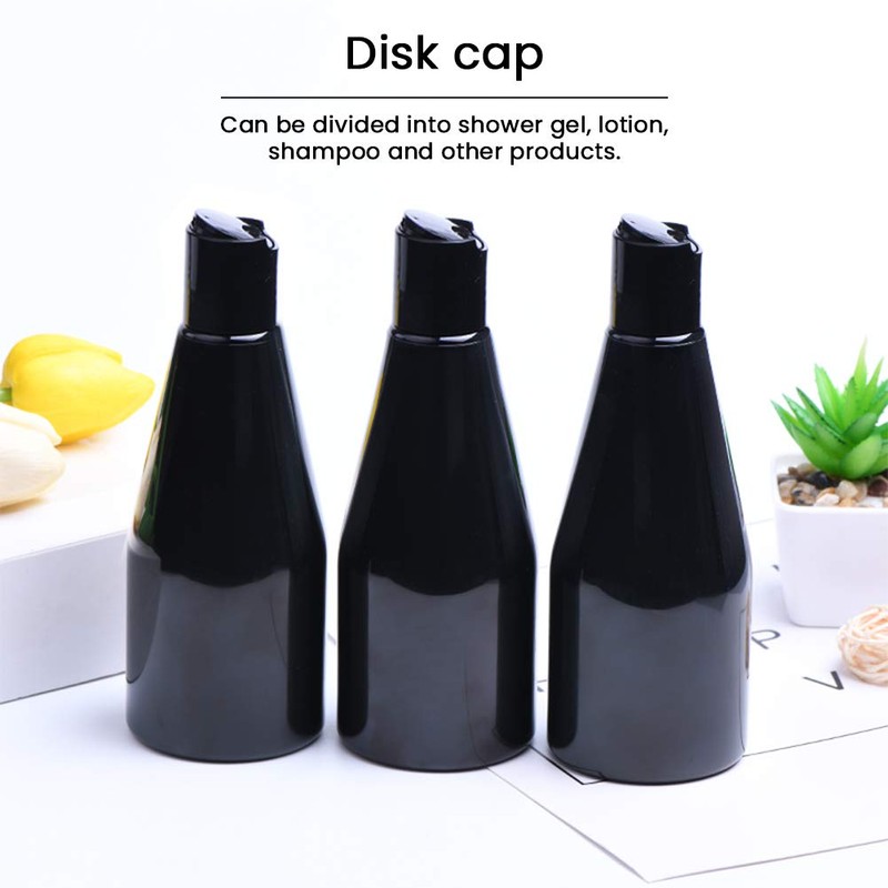 FINGERINSPIRE 50 Pack Press Disc Caps 24/410 Black Dispensing Press