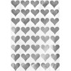 Royal Green 19MM (2CM) Silver Heart Stickers for Arts and