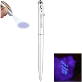 Risprsulen Silver Money Checker Pen Marker Fake Bill Detector Pens for W/UV LED Light Easy to Check Counterfit Cash Detector Checkers
