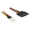 DeLOCK Cable Power SATA 15 Pin Male to Floppy 4