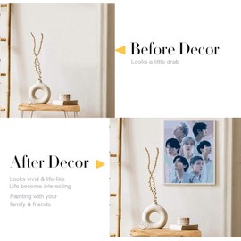 Paint by Numbers Adults, Kpop BTS Paint by Numbers, DIY Hand Painted Oil Painting Kit for Beginners and Adults, BTS Fan Item, BTS Fans Creative Gift, Home Decoration, Without Frame, 40 x 50 cm (W)