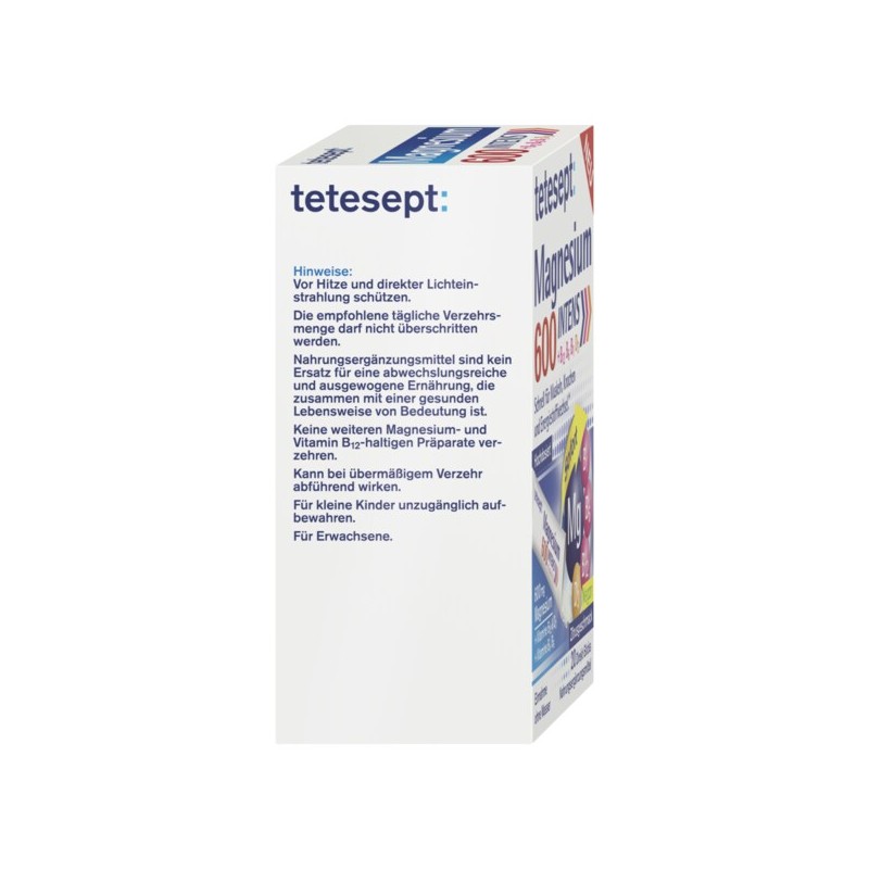테테셉트 tetesept 마그네슘 600 인텐스 스틱 20개 36g tetesept Magnesium