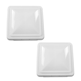ALLGOOD Replacement Roof Vent Cover Camper RV Trailer 14" x 14" Fit for Ventline pre-2008 and Elixir Style Pin 1994 and Newer White 2pcs, Accessories is not assembled
