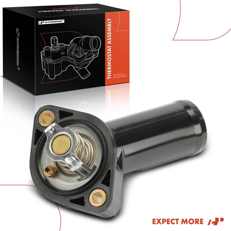 A-Premium Engine Coolant Thermostat Housing Compatible with Jeep Wrangler JK