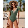 Blooming Jelly Womens Tummy Control Swimsuits Vintage Ruffle Bathing Suits