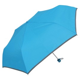 School Bag Size! Safety Reflective Tape Included, Mini Umbrella for Kids, Durable, Lightweight Folding Mini Umbrella, Turquoise
